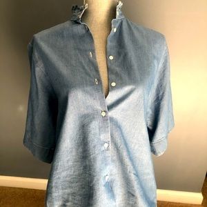Adorable short sleeved shirt from Max Mara.